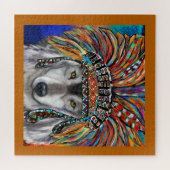 グレーウルフアート ジグソーパズル (横)