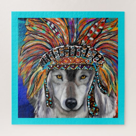 グレーウルフアート ジグソーパズル (縦)