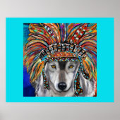 グレーウルフアート ポスター (正面)