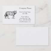 グレーウルフエレガントインクスケッチ 名刺 (正面/裏面)