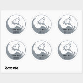 グレーウルフコーヒーラージシール ラウンドシール (シート)