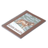 グレーウルフスタンディングサウスダコタ ノートブック (左側)