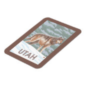 グレーウルフスタンディングユタ マグネット (左側)