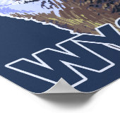 グレーウルフハウリングワイオミング ポスター (角)