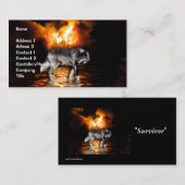 グレーウルフビジネスカード 名刺 (正面/裏面)