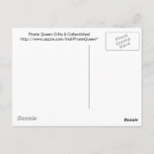 グレーウルフファンタジーアートに乗る ポストカード (裏面)