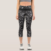 グレーウルフフェイクヘアデザイン カプリレギンス (正面)