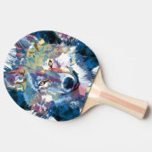 グレーウルフヘッド – ウルフ 卓球ラケット (横)