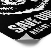 グレーウルフベアレジス保護ト国家公園女性 ポスター (角)