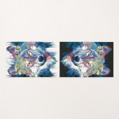 グレーウルフヨガマット – ウルフヘッドヨガマット ヨガマット (正面(横))