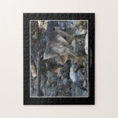 グレーウルフワイルドアニマルパズル ジグソーパズル (縦)