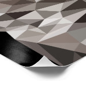 グレーウルフ幾何ポートレートポスター ポスター (コーナー)