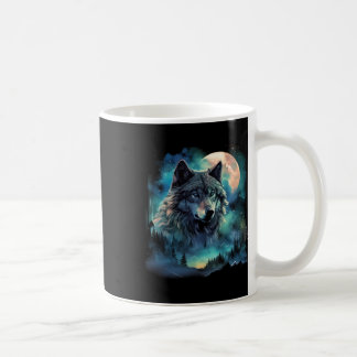 グレーウルフ狩りグラウンズアイシームーンフォレスト銀河系 コーヒーマグカップ