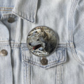 グレーウルフ野生動物愛好家コレクターバッジ 缶バッジ (インサイチュ)