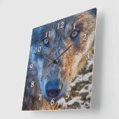 グレーウルフ・ウィンターズ・レンジャー スクエア壁時計 (傾斜)