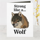 グレーウルフ カード (黄色い花)