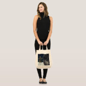 グレーウルフ、スターズ&イヌクシュク運-バッグコレクション トートバッグ (正面(モデル))