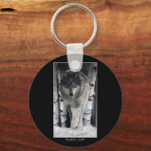 グレーウルフ&フォレストスノー キーホルダー (正面)