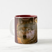 グレーウルフ&フォレストムーンマグ ツートーンマグカップ (正面左)