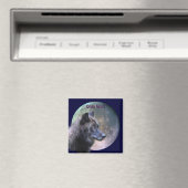 グレーウルフ&フルムーンワイルドライフコレクション マグネット (インサイチュ (食洗機))