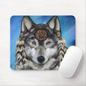 グレーウルフ マウスパッド (マウス)