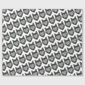 グレーウルフ ラッピングペーパー (フラット)