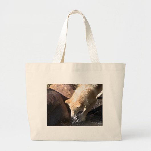 グレーウルフ ラージトートバッグ (正面)