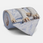 グレーウルフ&ロッキー山脈ワイルドライフタイ ネクタイ (ロール)