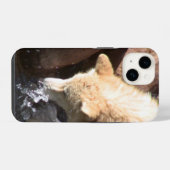 グレーウルフ iPhone カー iPhoneケース (裏面横)