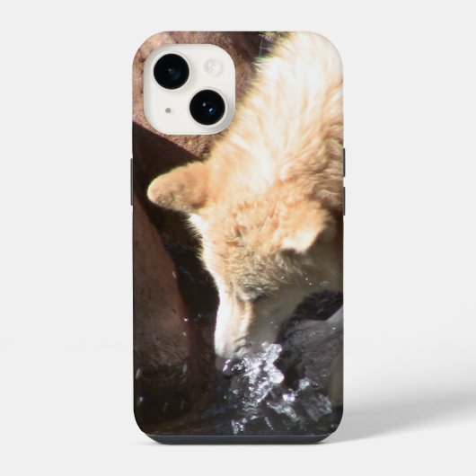 グレーウルフ iPhone カー iPhoneケース (裏面)