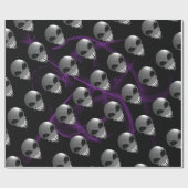 グレーエイリアンラッピング紙 ラッピングペーパー (フラット)