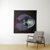 グレーエイリアン地球外芸術 タペストリー (インサイチュ(横))