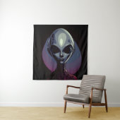 グレーエイリアン地球外芸術 タペストリー (インサイチュ)