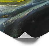 グレーエイリアン絵を描 ポスター (角)