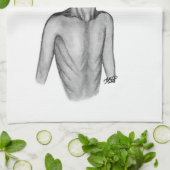 グレーエイリアン キッチンタオル (折り畳み)