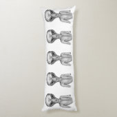 グレーエイリアン ボディピロー (裏面 (縦))