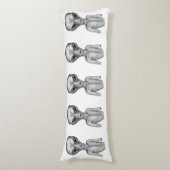 グレーエイリアン ボディピロー (正面縦)