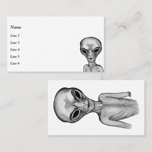 グレーエイリアン 名刺 (正面/裏面)