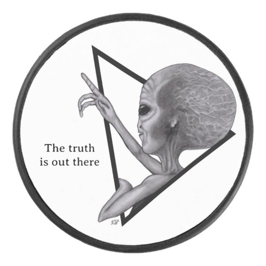 グレーエイリアン、真実はそこにある アイスホッケーパック (正面)