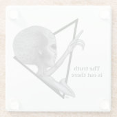 グレーエイリアン、真実はそこにある ガラスコースター (裏面)