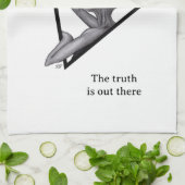 グレーエイリアン、真実はそこにある キッチンタオル (折り畳み)