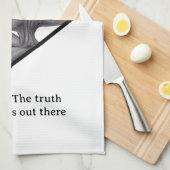 グレーエイリアン、真実はそこにある キッチンタオル (四つ折り)