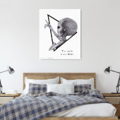 グレーエイリアン、真実はそこにある キャンバスプリント (インサイチュ (寝室))