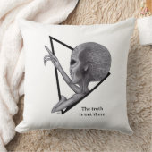 グレーエイリアン、真実はそこにある クッション (ブランケット)