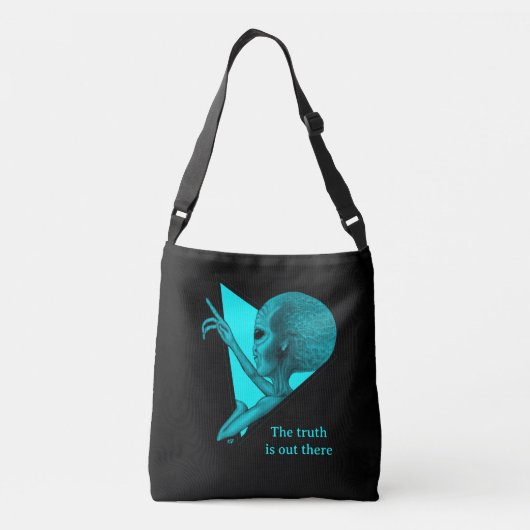 グレーエイリアン、真実はそこにある クロスボディバッグ (裏面)