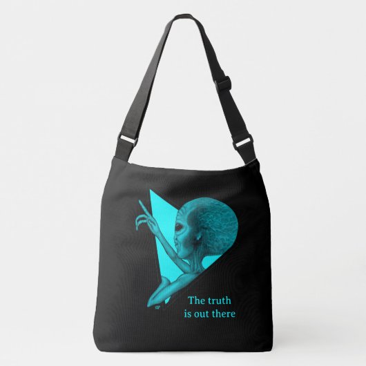 グレーエイリアン、真実はそこにある クロスボディバッグ (正面)