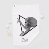 グレーエイリアン、真実はそこにある ゴルフタオル (インサイチュ)