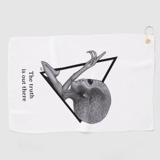 グレーエイリアン、真実はそこにある ゴルフタオル (横)