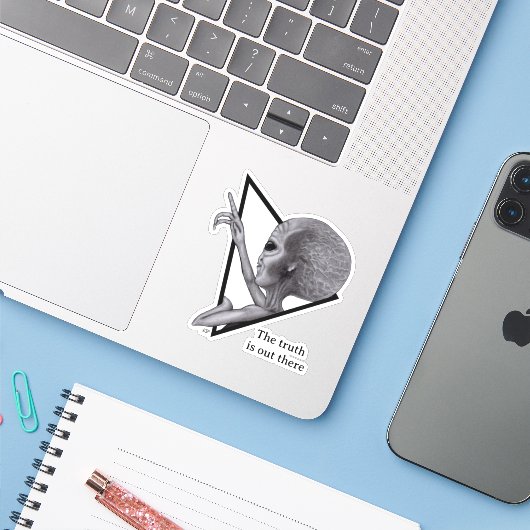 グレーエイリアン、真実はそこにある シール (ノートパソコンとiPhone)