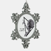 グレーエイリアン、真実はそこにある スノーフレークピューターオーナメント (左)